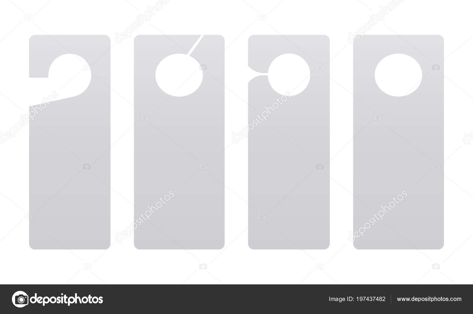 Download Door Hanger Mockup Isolated On White Background Stock Vector Royalty Free Vector Image By C Evgeniyzimin 197437482