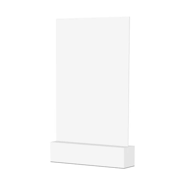 Suporte de exibição de mesa em branco — Vetor de Stock