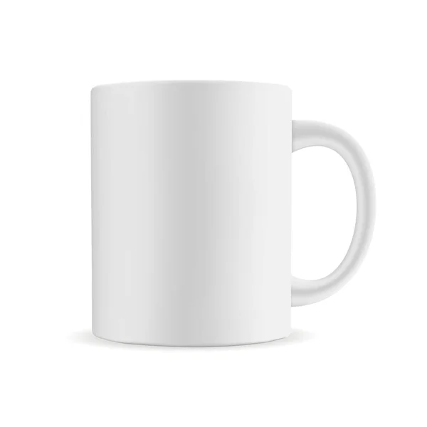 Mug mockup isolé sur fond blanc — Image vectorielle