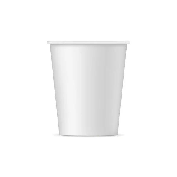 Бумажный макет чашки - вид спереди — стоковый вектор