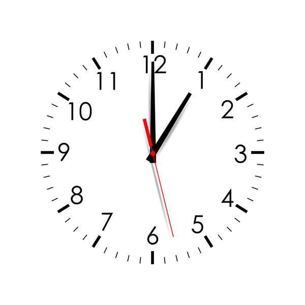 Reloj de línea muestra una hora — Archivo Imágenes Vectoriales