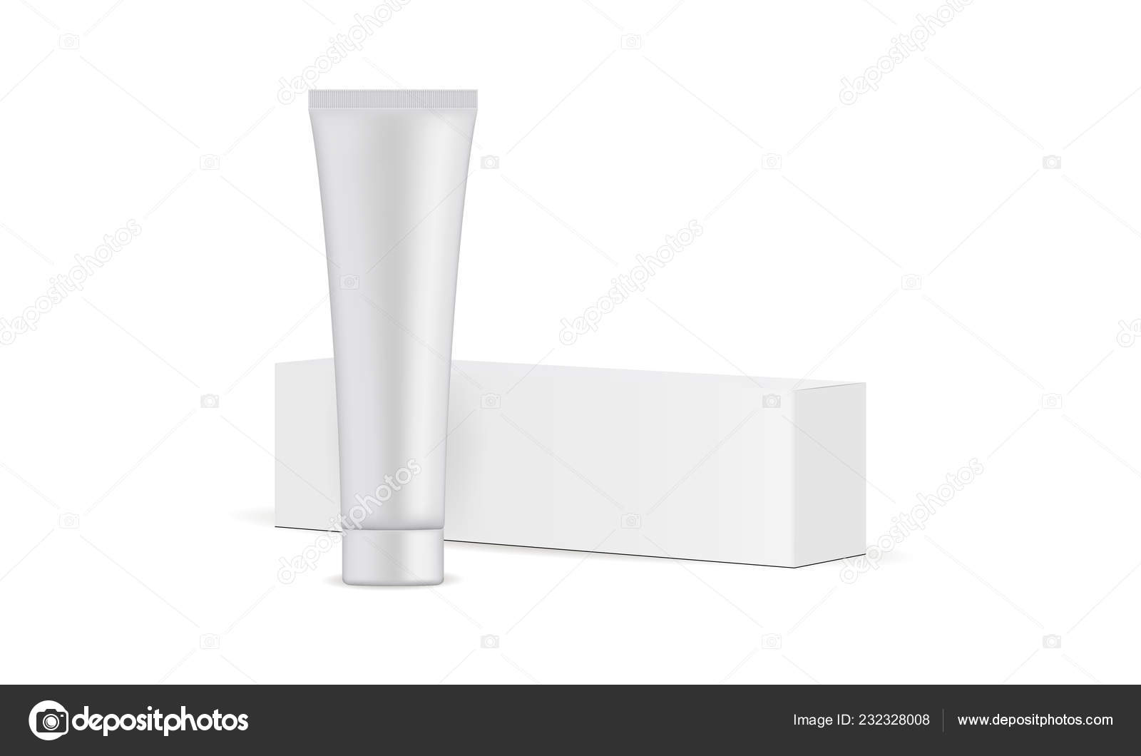 Download Toothpaste Tube And Cardboard Box Mockup Vector Image By C Evgeniyzimin Vector Stock 232328008