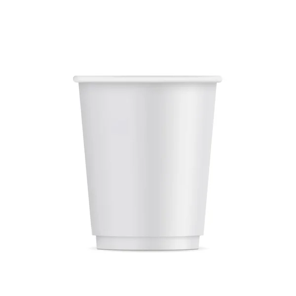 Kleine papieren wegwerp cup — Stockvector