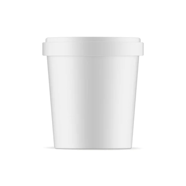Морозиво чашка макет ізольовані — стоковий вектор