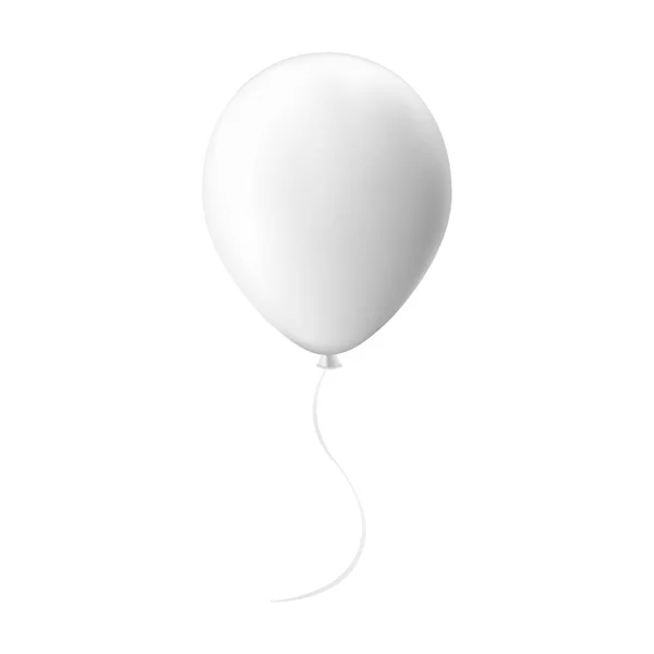 Balon z wstążki makieta na białym tle — Wektor stockowy