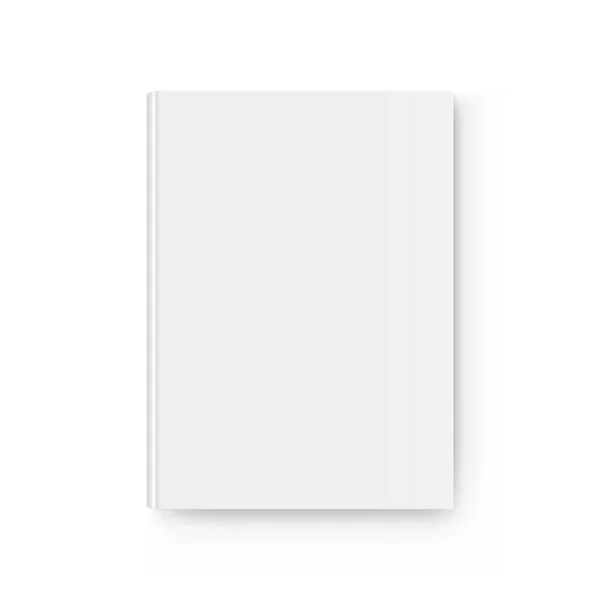 ハードカバーの本モックアップ平面図 — ストックベクタ
