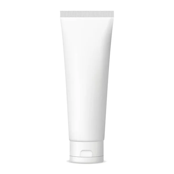Plastové kosmetické trubice pro krém nebo gel, maketa — Stockový vektor