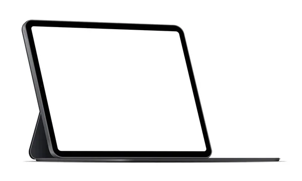Komputer typu tablet nowoczesny stojak z pusty ekran — Wektor stockowy
