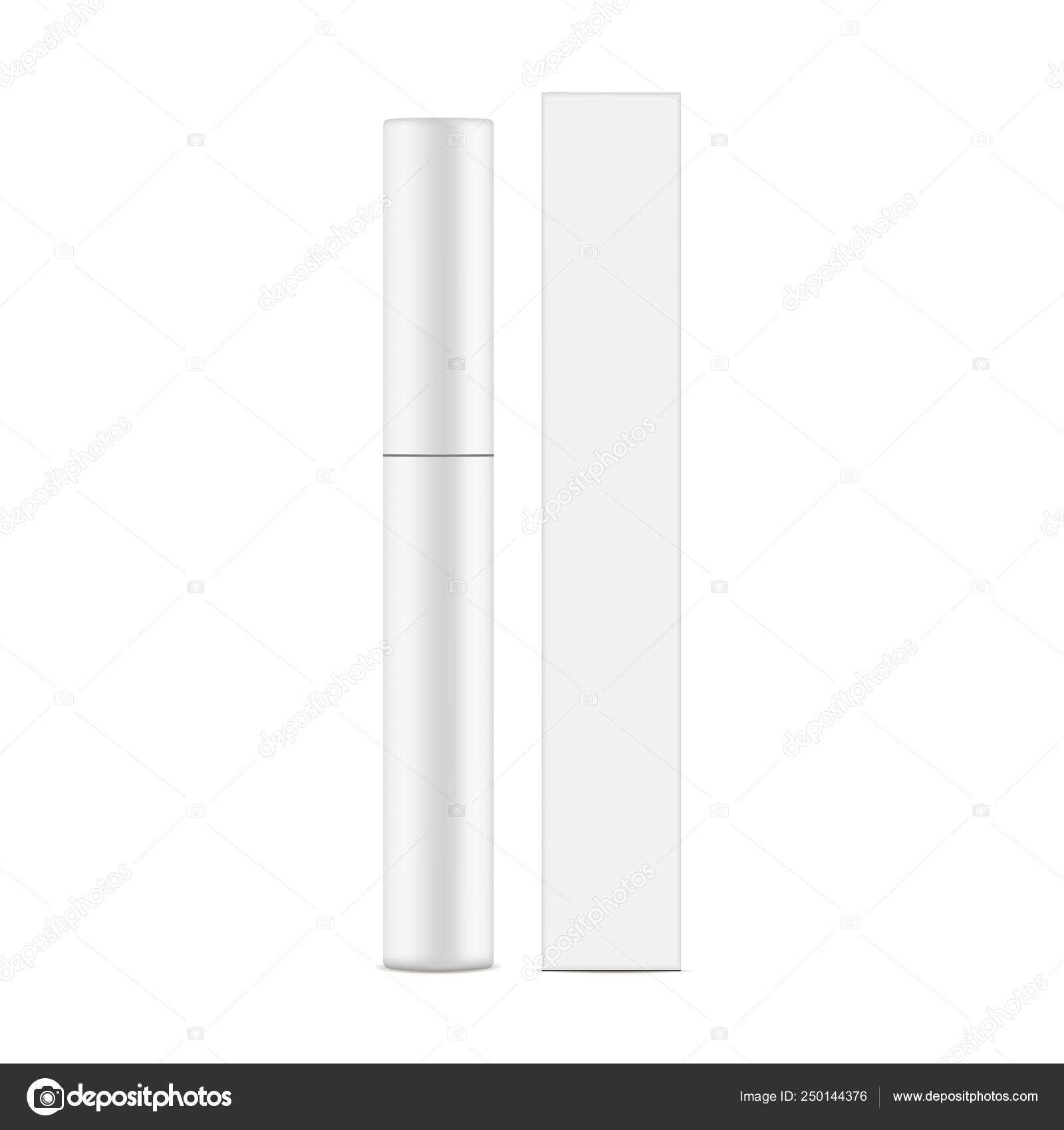 Download Eyeliner Tube With Box Mockup Front View Vector Image By C Evgeniyzimin Vector Stock 250144376