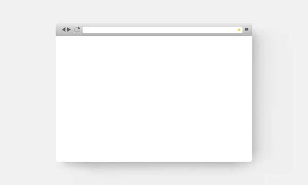 Mockup finestra del browser — Vettoriale Stock