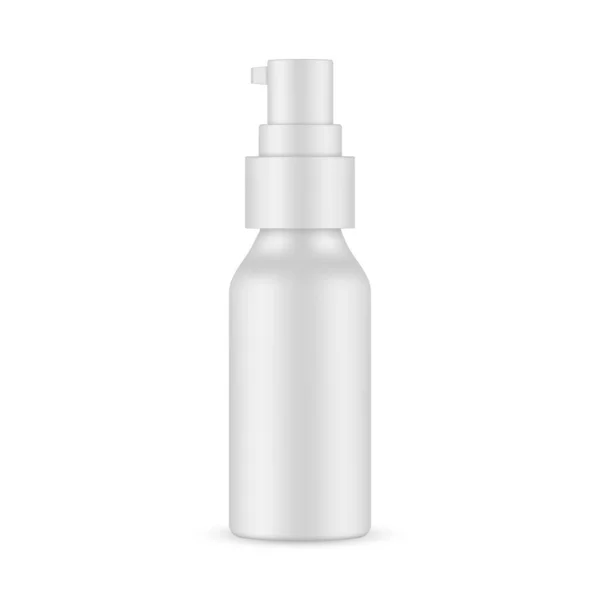 Mockup Garrafa Cosmética Médica Isolada Fundo Branco Ilustração Vetorial —  Vetores de Stock