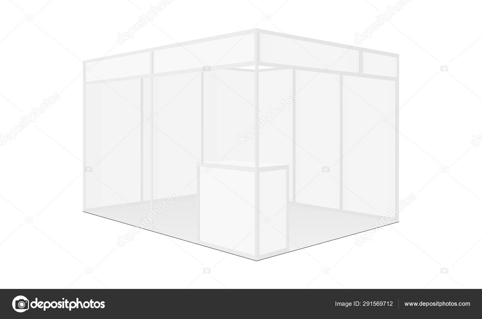 Download Exhibition Booth Mockup Table Side View Vector Illustration Vector Image By C Evgeniyzimin Vector Stock 291569712
