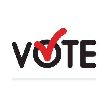 Oylama kavramı. Sembolleri vektör tasarımı oylama. Şablon seçimleri simgeler. onay işaretleri. 