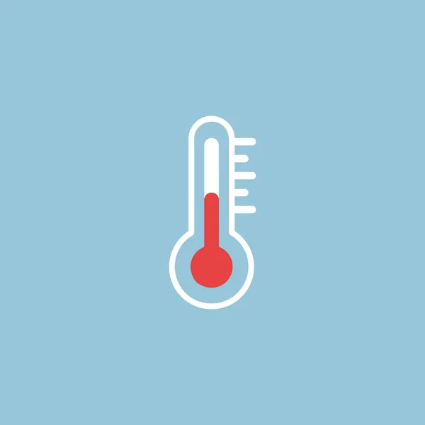 Thermometer Symbol Abbildung Von Thermometern Mit Unterschiedlichen Niveaus Flacher Stil — Stockvektor