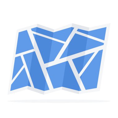 Düz stil dünya vektör simgesine Haritası