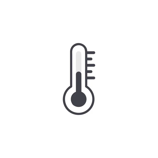 Θερμόμετρο Χρώμα Άσπρο Φόντο — Διανυσματικό Αρχείο
