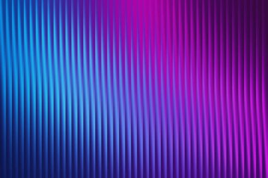 Büyüleyici bir soyut desen dikey renk şeritlerini içerir, koyu maviden canlı mora dönüşür, derinlik ve hareket hissi yaratır..