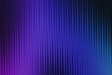 Derin mavi ve canlı mor tonlarında, yoğun bir dikey çizgi dizisi içeren büyüleyici bir soyut tasarım zengin bir dokusal efekt yaratır..