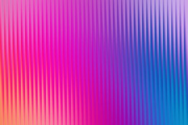Pembe, mor ve mavi tonlarda pürüzsüz bir değişim gösteren çarpıcı soyut bir görsel özellik. Şablon çok sayıda dikey çizgiden oluşuyor ve eşsiz bir doku etkisi yaratıyor..