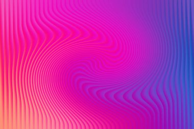 Sıcak pembe ve portakallardan serin maviler ve morlara doğru kayan pürüzsüz bir gradyan ile çarpıcı bir görüntü deneyin. İnce dalga benzeri dokular derinlik ve entrika ekler.