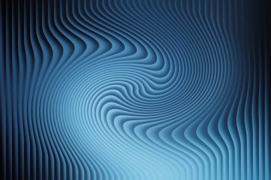 Görsel olarak çarpıcı olan soyut bir tasarım, bükülen ve dönen mavi çizgiler, derinlik ve hareket yanılsaması yaratır. Herhangi bir projeye modern, dinamik bir his katmak için mükemmel..