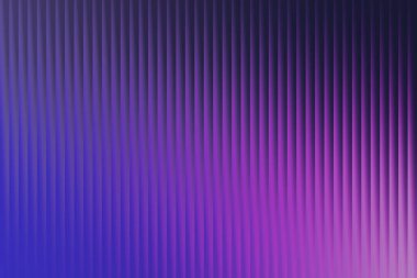 Büyüleyici bir soyut geometrik arkaplan, canlı morlara dönüşen derin mavilerin gradyanı. Dokulu yüzey dikey, pikselli çizgilerden oluşur ve derinlik ve dijital sanatçılık hissi yaratır..