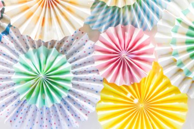 Renkli Kağıt arka plan için soyut desen katlama