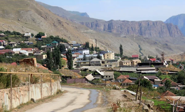 Otantik Dağ Köyü Kafkasya Kabardey Çatışmalar Işgalciler — Stok fotoğraf