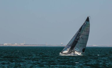 Yelken Yarışması - regatta, Odessa Ukrayna'da düzenlenen katılan takım sporcular. Sb20 - Olimpiyat Karadeniz sınıfta