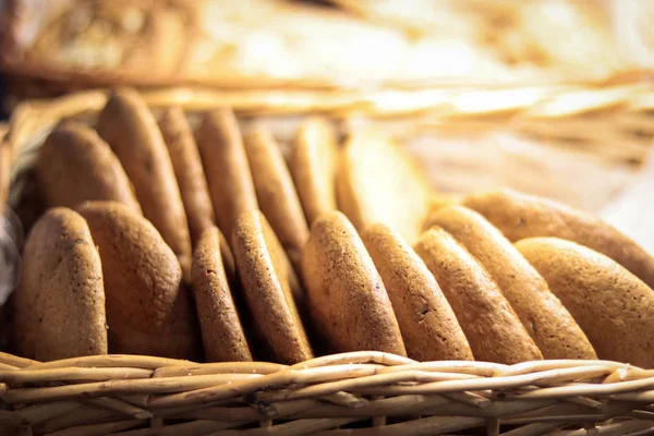 Biscoitos Aveia Frescos Loja Para Venda — Fotografia de Stock