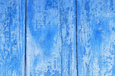Mavi ahşap arka plan. Mavi solgun ahşap doku, arka plan, duvar kağıdı. Ahşap zemin, mavi yüzey tahtaları. Yıpranmış mavi ahşap arka plan dokusu. Dikey kalaslar