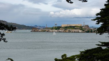 San Francisco Körfezi, Kaliforniya 'nın dikey çekimi.