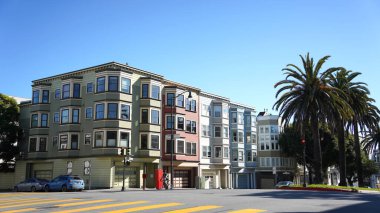 San Francisco City, ABD - Temmuz 2018: 00 Sokaktan