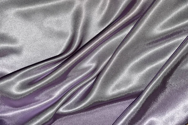 Beautiful Smooth Elegant Wavy Violet Purple Satin Silk Luxury Cloth — стоковое фото