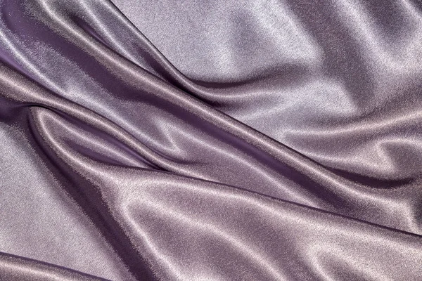 Linda Suave Elegante Ondulado Violeta Roxo Cetim Seda Tecido Luxo — Fotografia de Stock