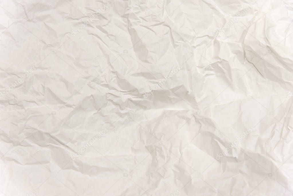 White Paper Texture background White crumpled paper