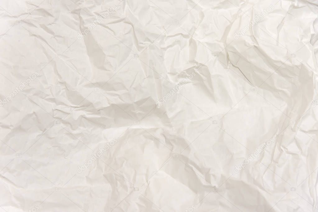 White Paper Texture background White crumpled paper