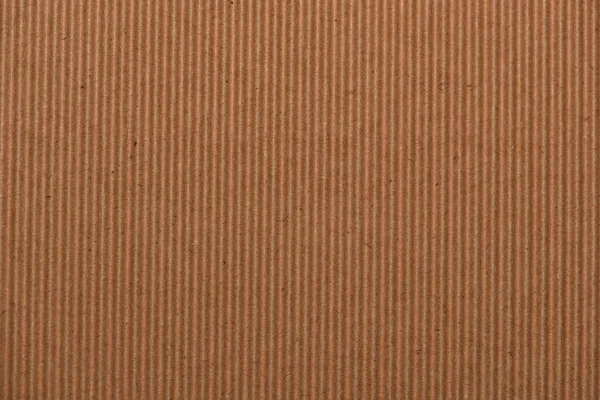 Bükülmüş Açık Kahverengi Karton Yüzey Yakın Plan Desenli Kıvrımlı Çizgili — Stok fotoğraf