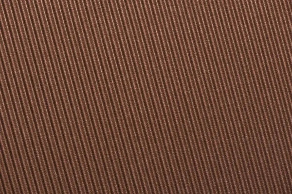 Corrugated Light Brown Cardboard Surface Closeup Background Textured Corrugated Striped — Stock Photo, Image