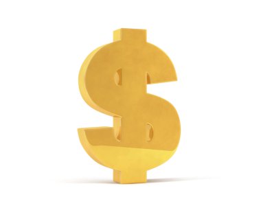 Dolar işareti sembolü Altın