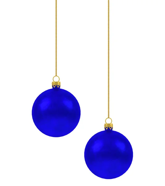 Boules Noël Bleu — Photo