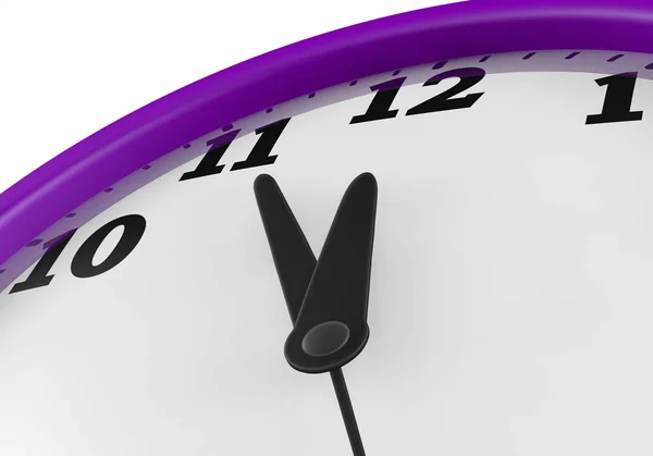 Clock Purple New Year — Stock Photo, Image