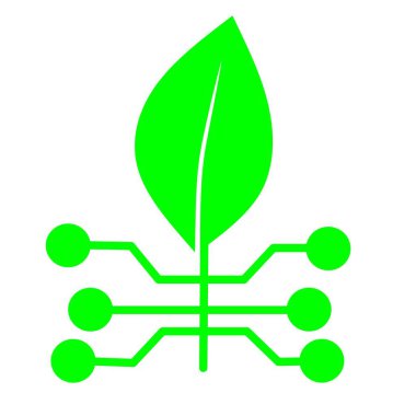 Bio internet eco network futuristic icon vector