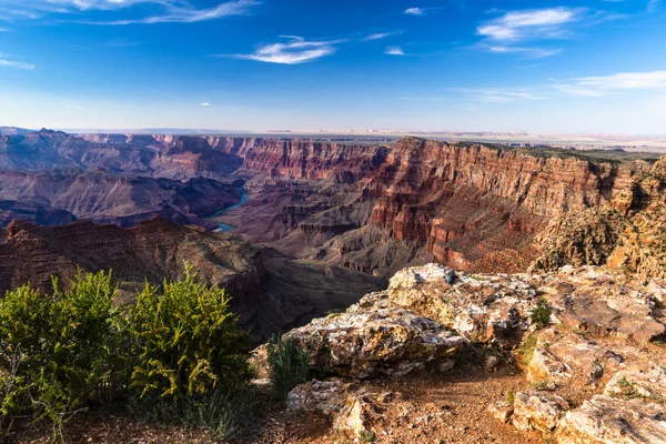 East Grand Canyon Atardecer Desde South Rim Cañón Muestra Una — Foto de Stock