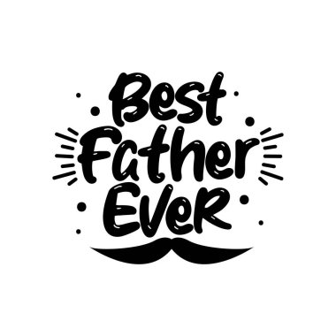 Gelmiş geçmiş en iyi baba Vektör Tasarımı.