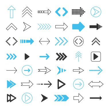 vektör tasarımı ok simgesi ayarla.