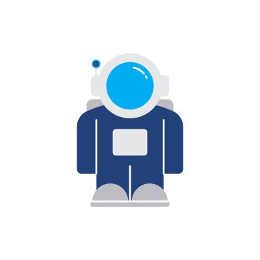 astronot simgesi vektör tasarımı.