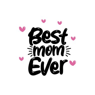 Gelmiş geçmiş en iyi anne Vektör Tasarımı.