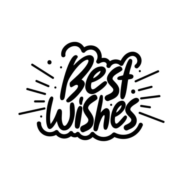 En İyi Dilekler Harf Vektörü Tasarımı.
