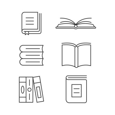 Kitap simgesi vektör tasarımı.